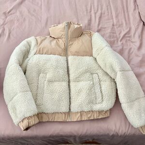 Women's Cream Ultra Mini Puffer